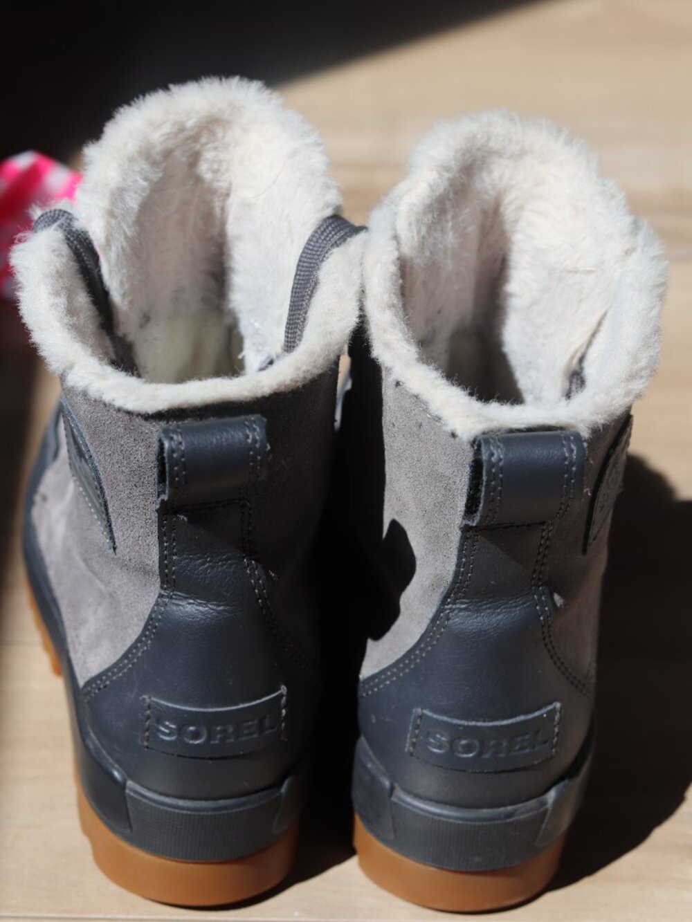 SOREL Explorer Waterproof Suede & Faux Fur Winter Boots Womans 7.5 - Picture 3 of 5